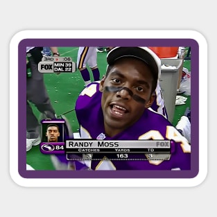 90s 2000s Thanksgiving Football - Randy Moss - Vikings Sticker